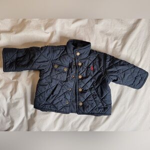 Polo by Ralph Lauren Navy Quilted Baby Jacket 9M